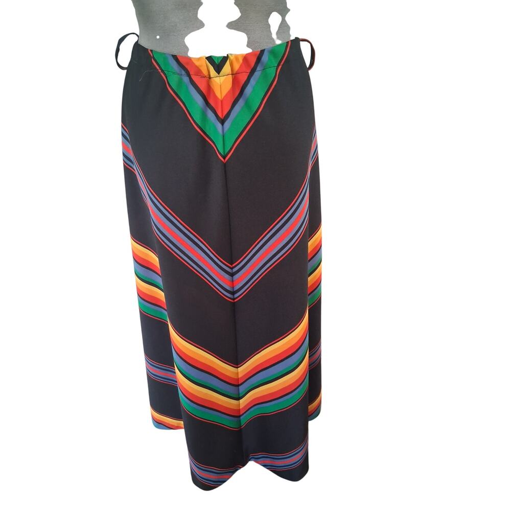 Vintage 1970's chevron skirt